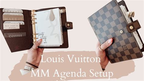 Louis Vuitton mm Agenda Set Up 